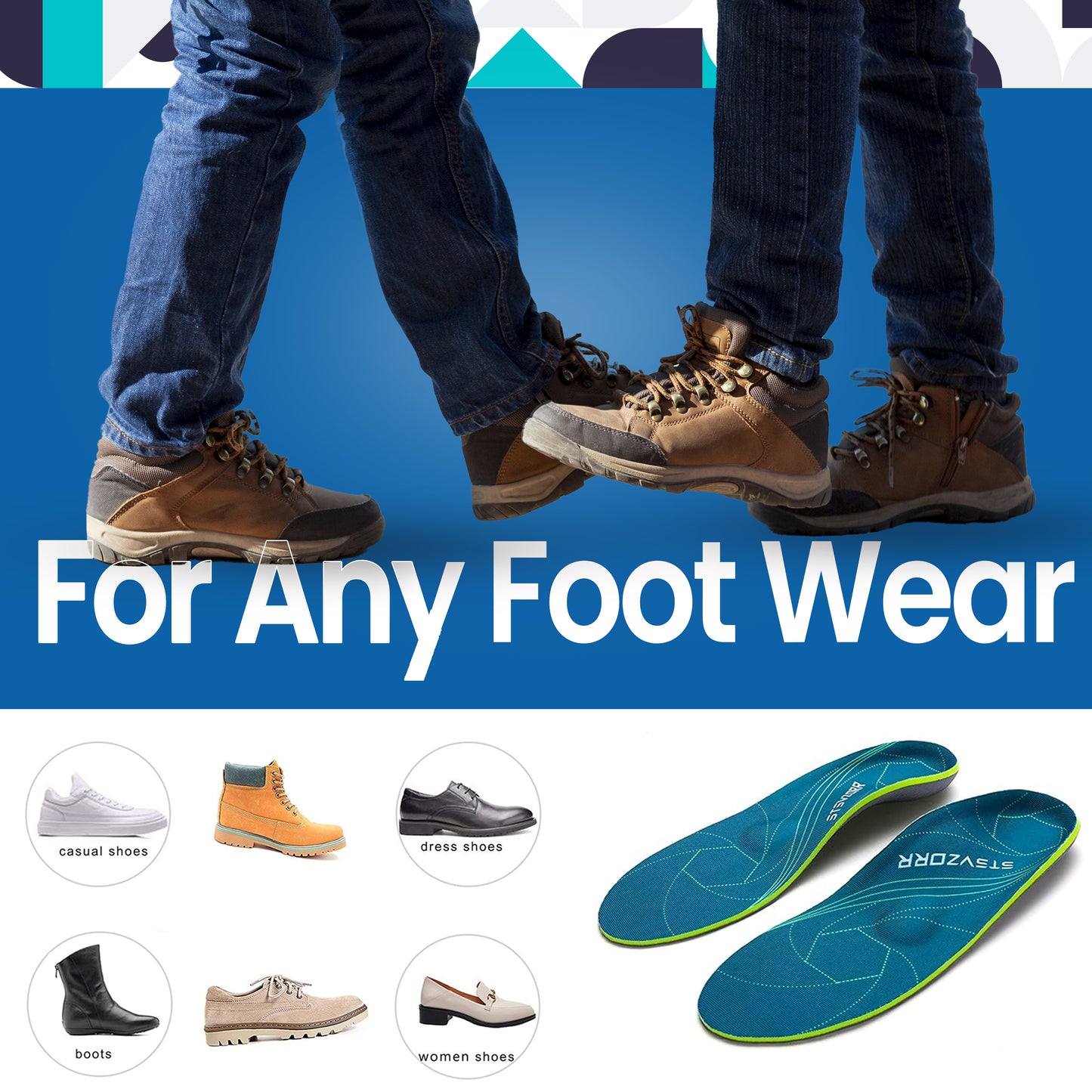 Orthopedic Support Insoles – Enhance Comfort, Improve Posture & Relieve Foot Pain