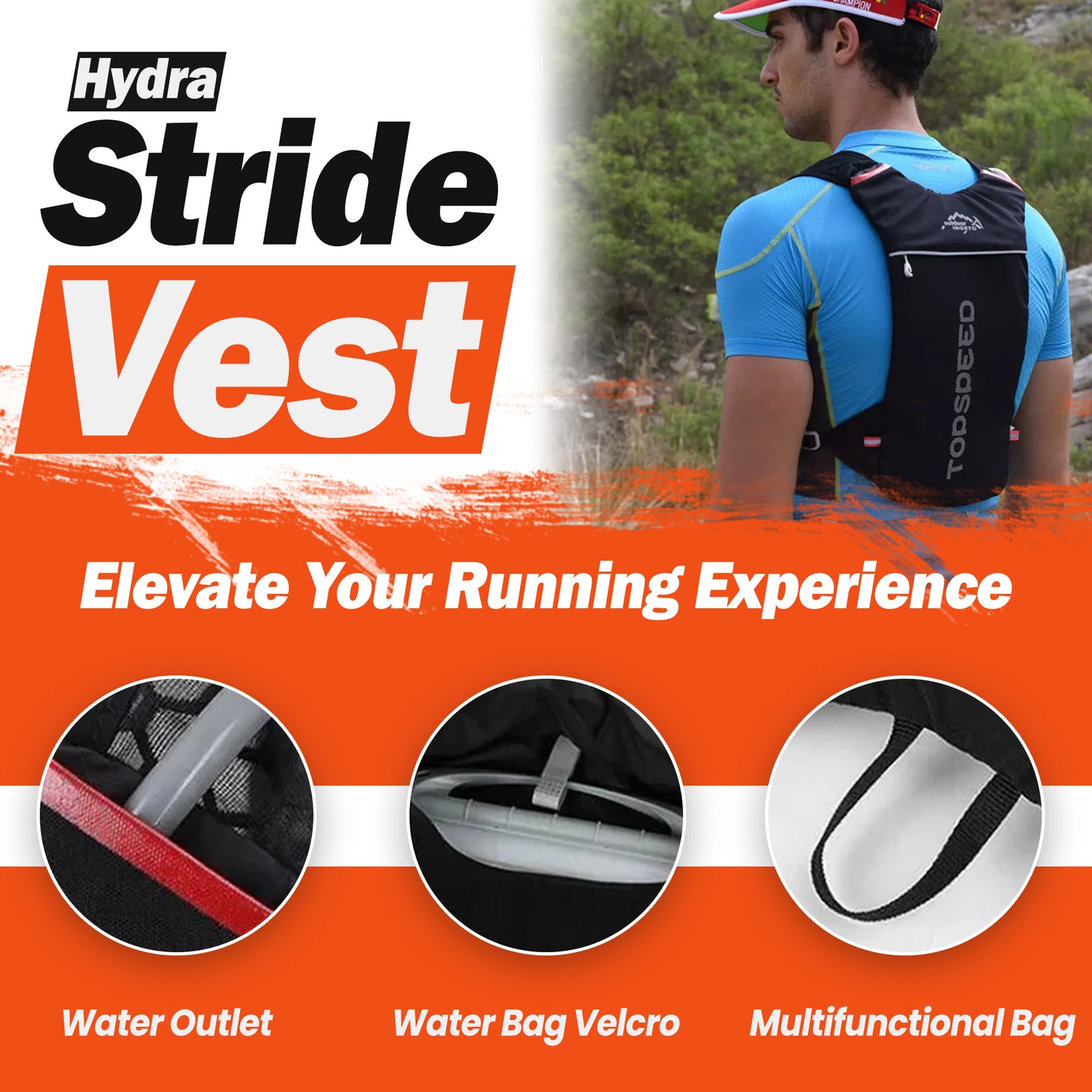 HydraStride Running Hydration Vest – Stay Light, Stay Hydrated