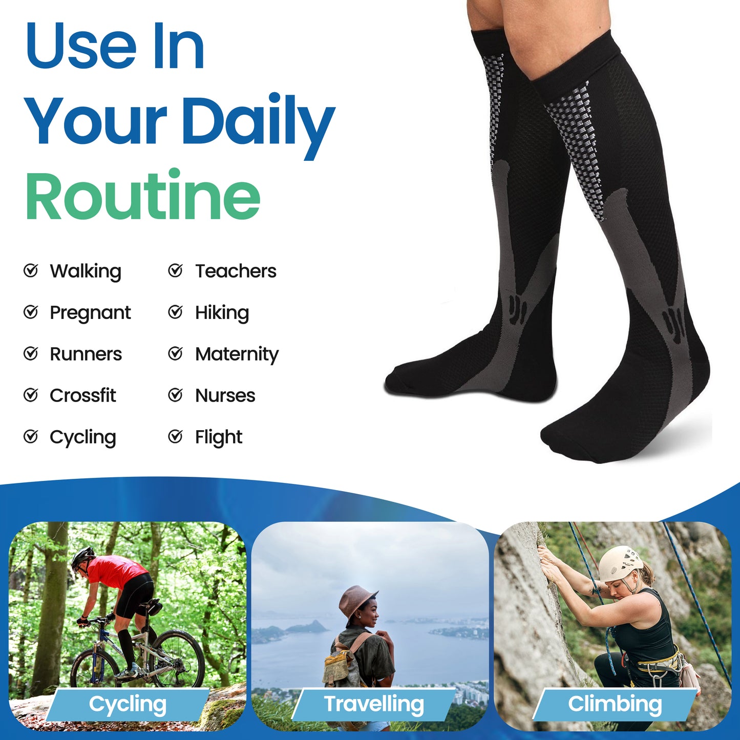 Revive Compression Socks – Boost Circulation, Reduce Swelling & Relieve Leg Fatigue