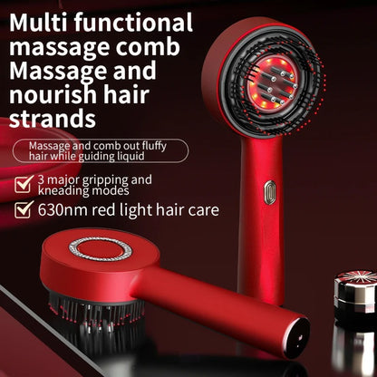 Red Light Therapy Scalp Massager for Thicker, Healthier Hair