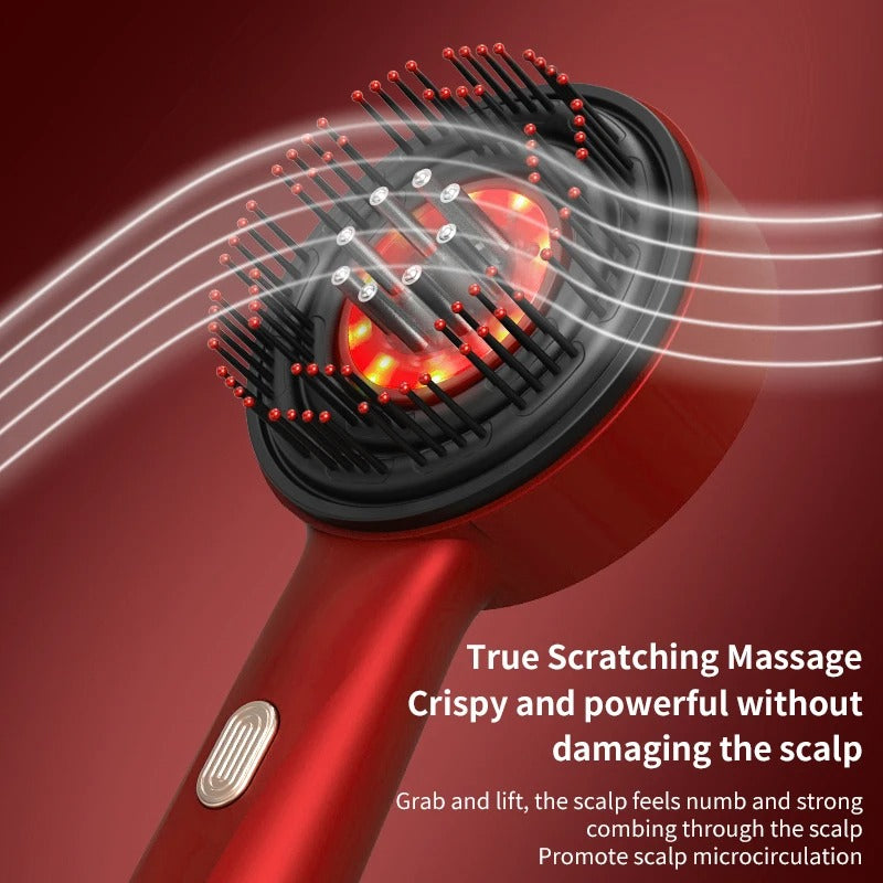 Red Light Therapy Scalp Massager for Thicker, Healthier Hair