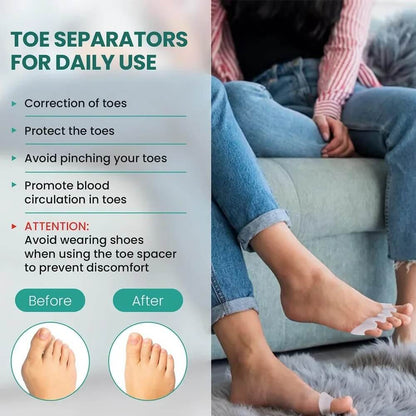 5-Toe Gel Separators – Correct, Align & Relieve Foot Pain Naturally